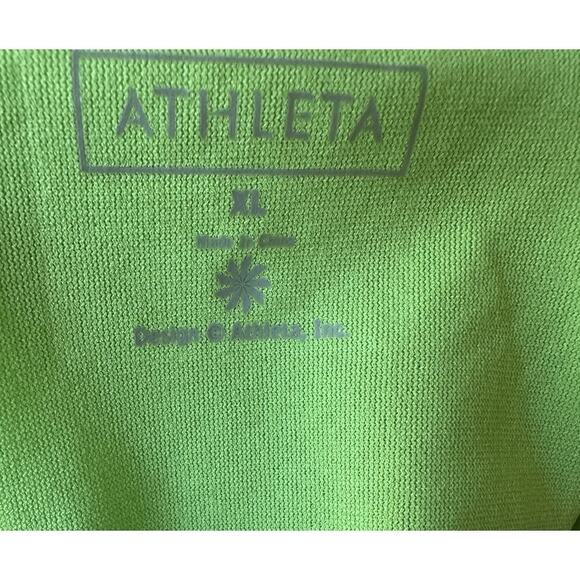 Athleta Halter Dress XL Green Stretch Active Travel Casual Summer Midi Style - Picture 3 of 4